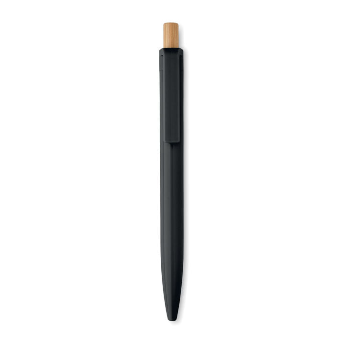 Recycled Ballpoint Pen with Bamboo Push Button