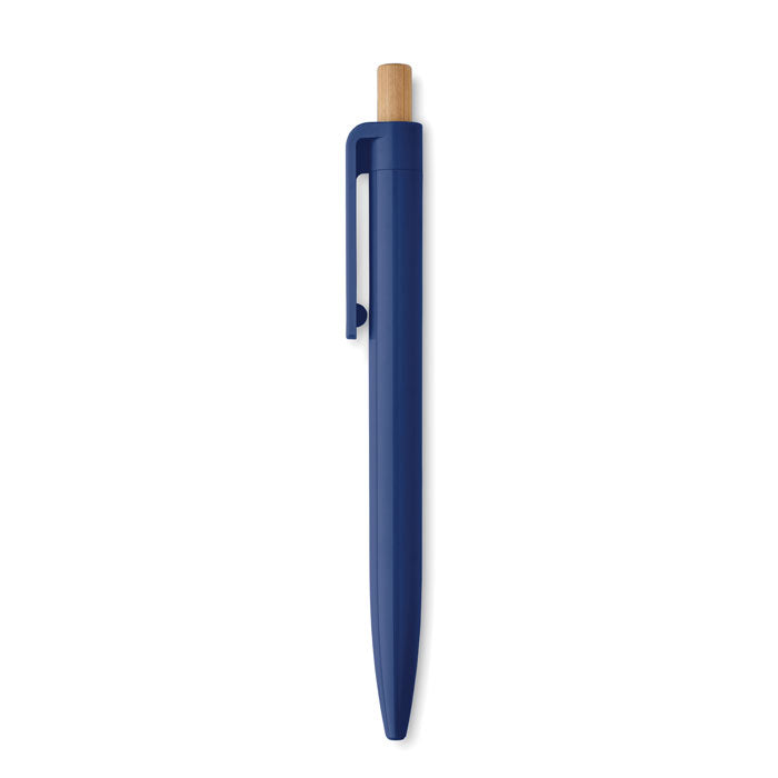 Recycled Ballpoint Pen with Bamboo Push Button