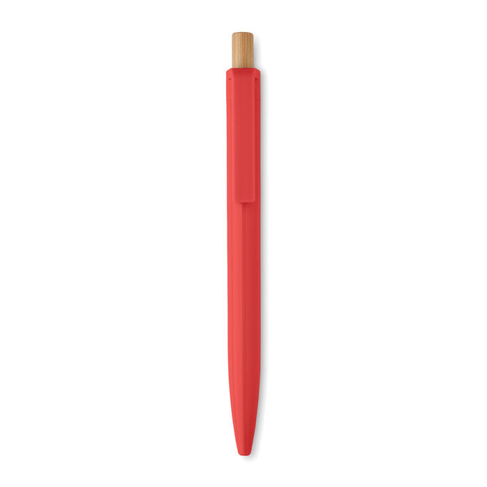 Recycled Ballpoint Pen with Bamboo Push Button