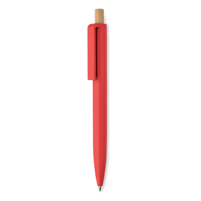 Recycled Ballpoint Pen with Bamboo Push Button