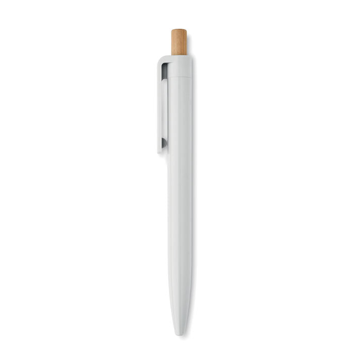Recycled Ballpoint Pen with Bamboo Push Button