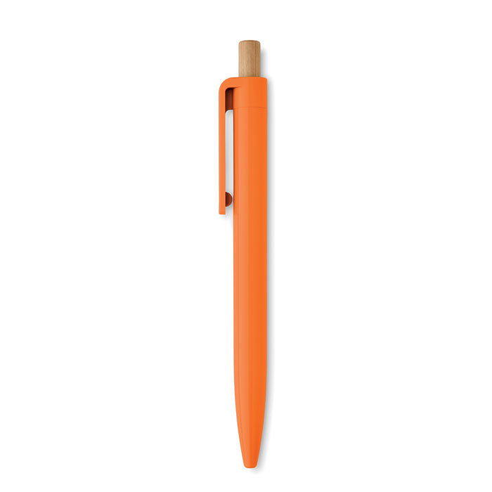 Recycled Ballpoint Pen with Bamboo Push Button