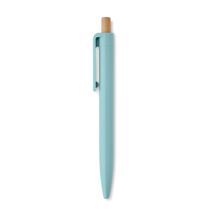 Recycled Ballpoint Pen with Bamboo Push Button