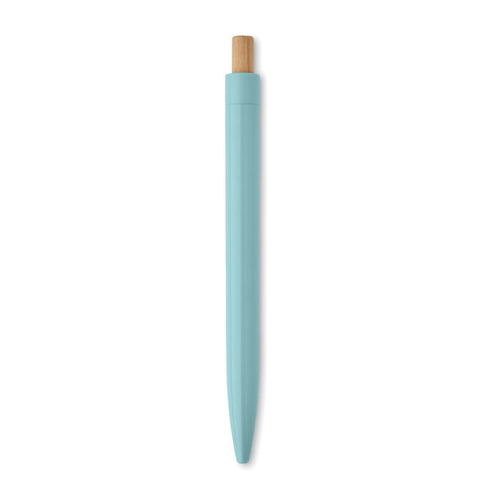 Recycled Ballpoint Pen with Bamboo Push Button
