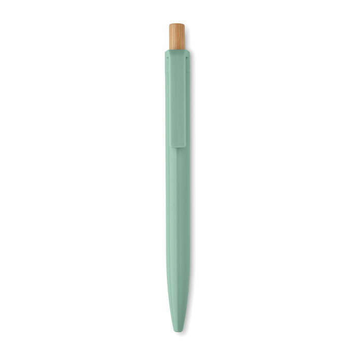 Recycled Ballpoint Pen with Bamboo Push Button