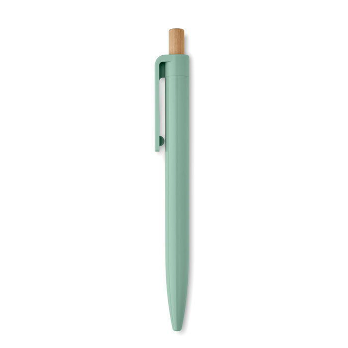 Recycled Ballpoint Pen with Bamboo Push Button