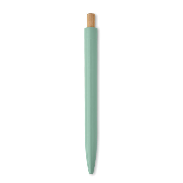 Recycled Ballpoint Pen with Bamboo Push Button