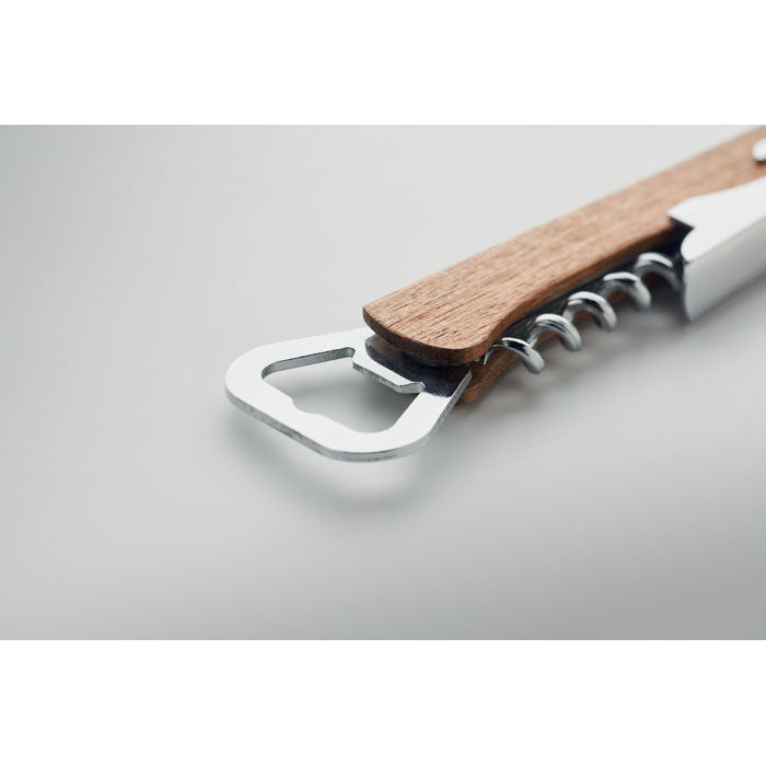 Multi Tool Bamboo Bottle Opener