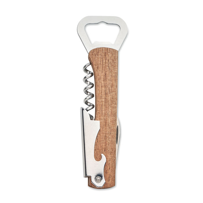 Multi Tool Bamboo Bottle Opener
