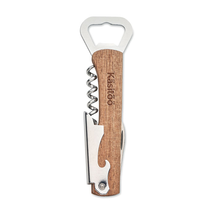Multi Tool Bamboo Bottle Opener