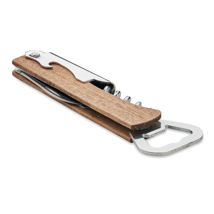 Multi Tool Bamboo Bottle Opener