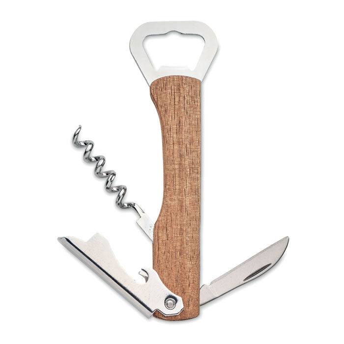 Multi Tool Bamboo Bottle Opener