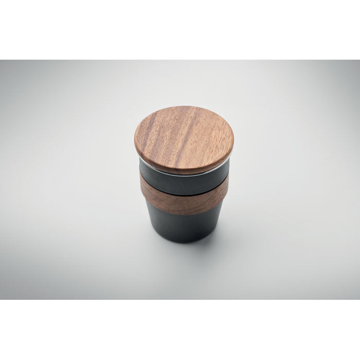 Single Walled Tumbler with Walnut Grip