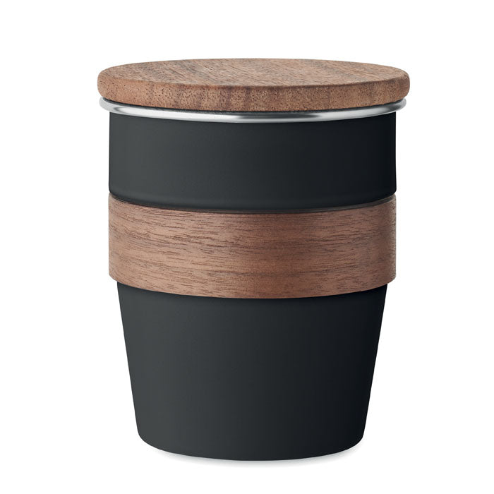 Single Walled Tumbler with Walnut Grip