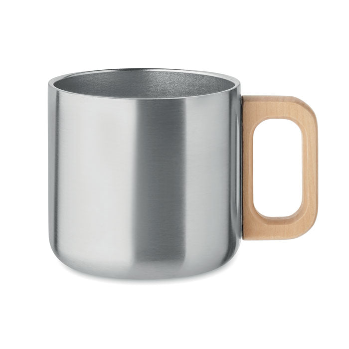 Double Walled Mug in Recycled Stainless Steel