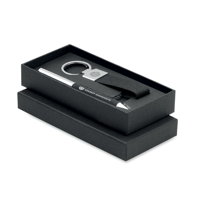 Ballpoint Pen and Keyring Gift Set