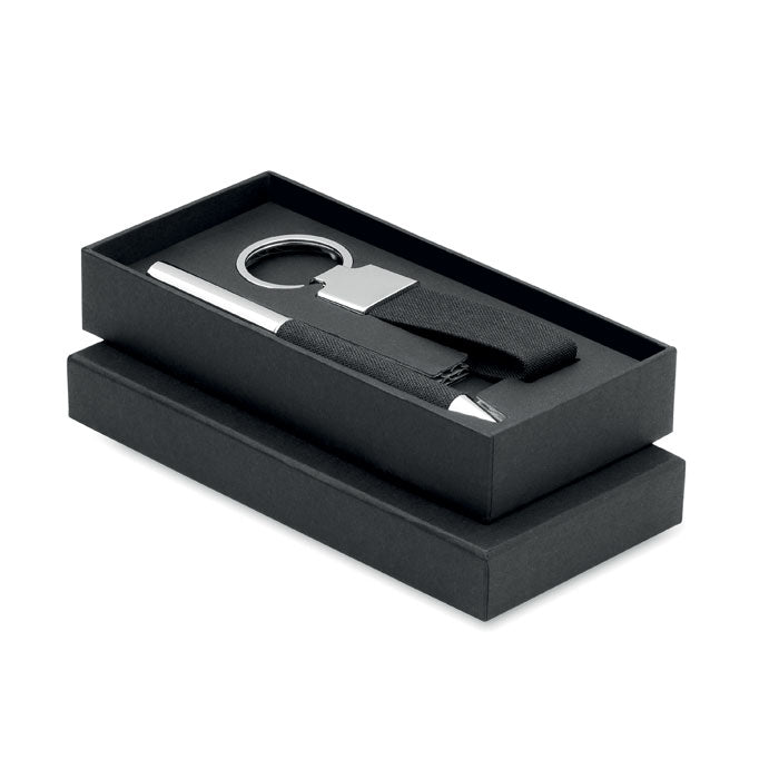 Ballpoint Pen and Keyring Gift Set