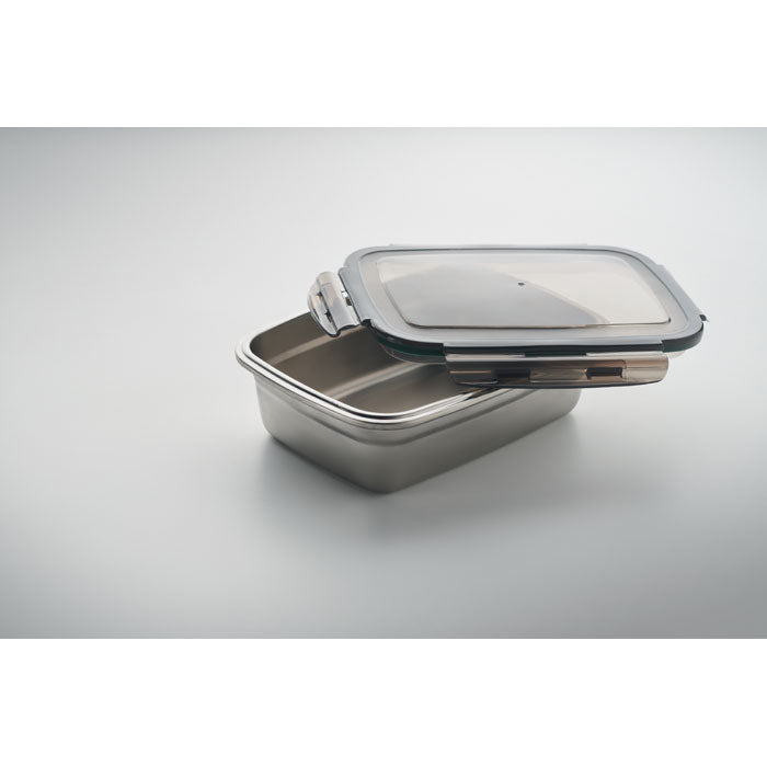 Lunch Box with 4 Side Clasp Closure