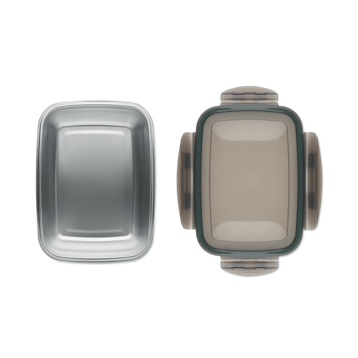 Lunch Box with 4 Side Clasp Closure