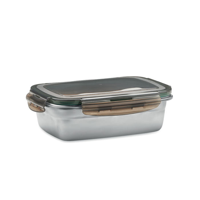 Lunch Box with 4 Side Clasp Closure