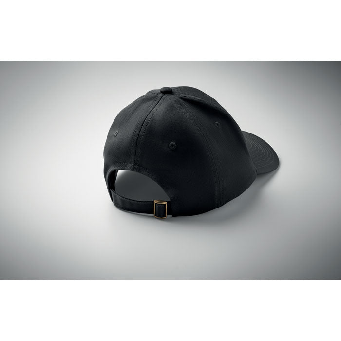 6 Panel Cotton Baseball Cap with Oxford Peak