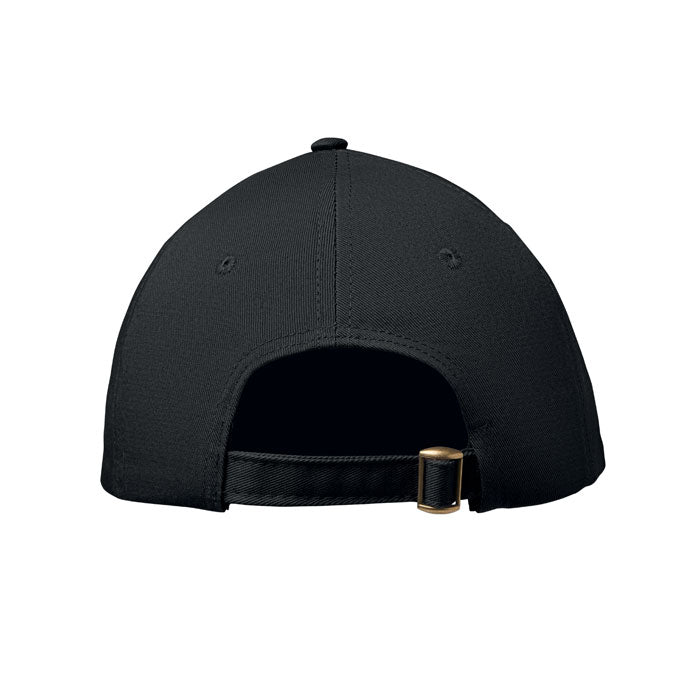 6 Panel Cotton Baseball Cap with Oxford Peak