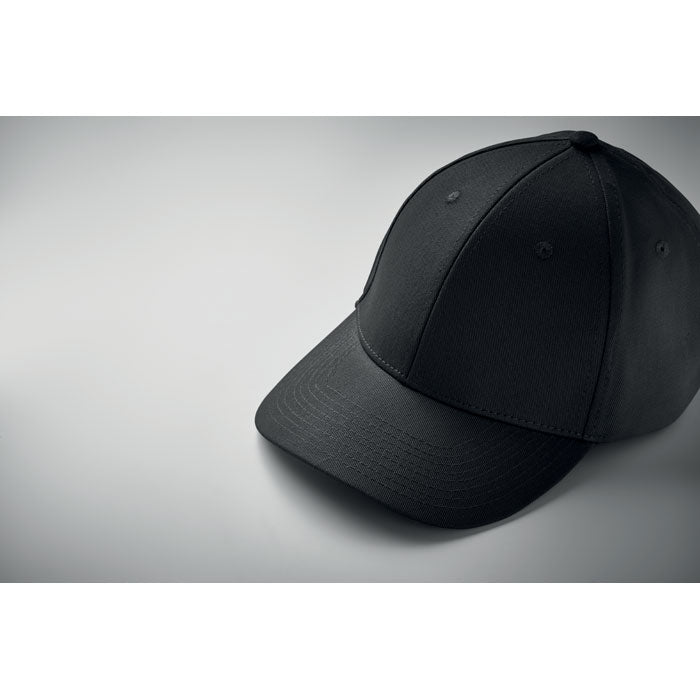 6 Panel Cotton Baseball Cap with Oxford Peak