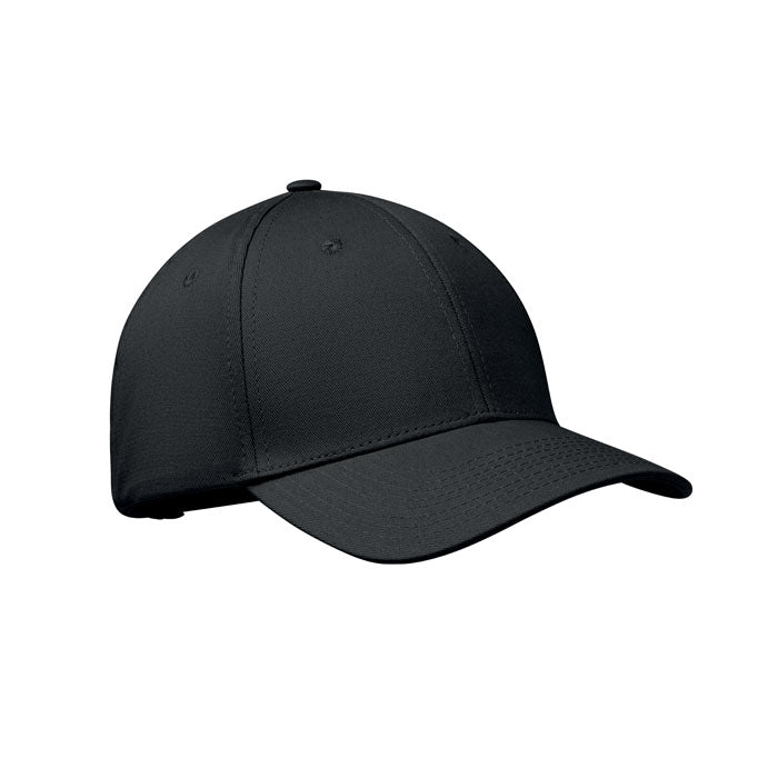 6 Panel Cotton Baseball Cap with Oxford Peak