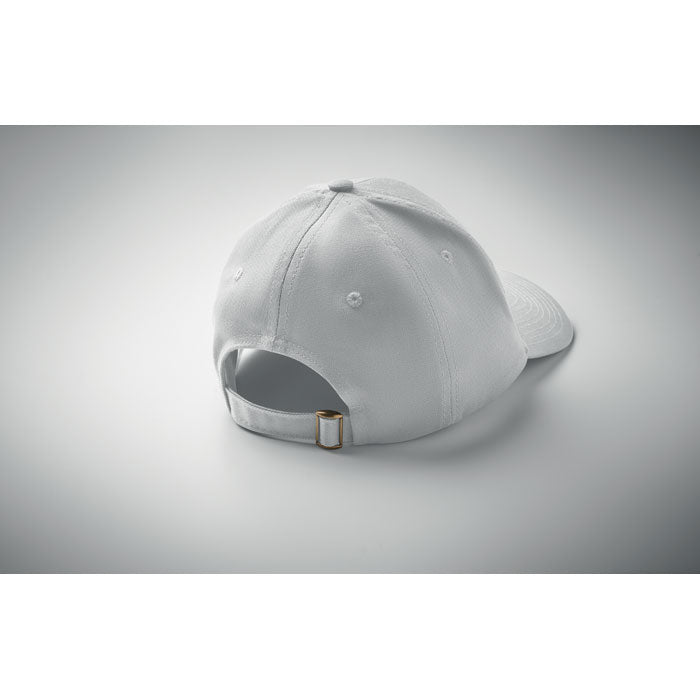 6 Panel Cotton Baseball Cap with Oxford Peak