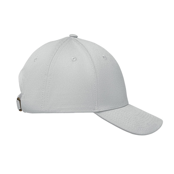 6 Panel Cotton Baseball Cap with Oxford Peak