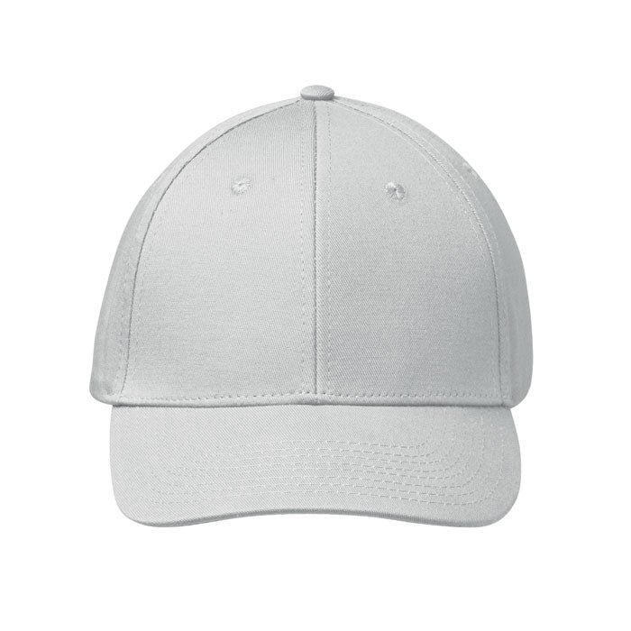 6 Panel Cotton Baseball Cap with Oxford Peak