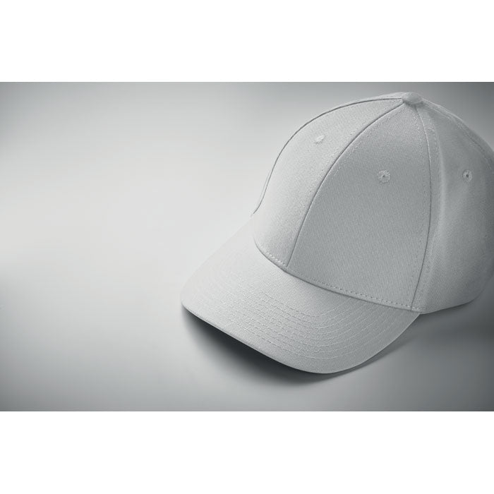 6 Panel Cotton Baseball Cap with Oxford Peak