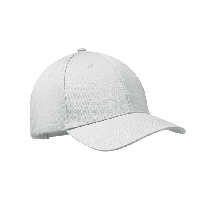 6 Panel Cotton Baseball Cap with Oxford Peak