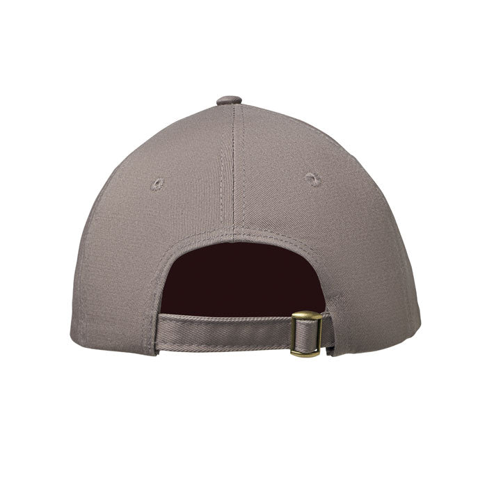 6 Panel Cotton Baseball Cap with Oxford Peak