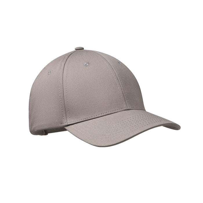 6 Panel Cotton Baseball Cap with Oxford Peak