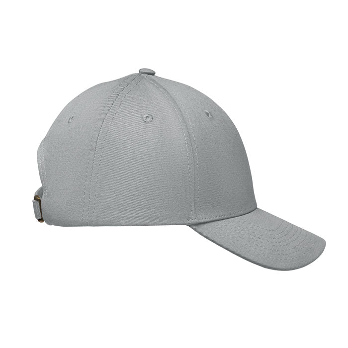 6 Panel Cotton Baseball Cap with Oxford Peak