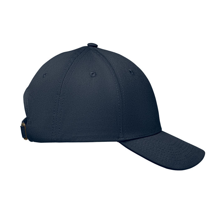 6 Panel Cotton Baseball Cap with Oxford Peak