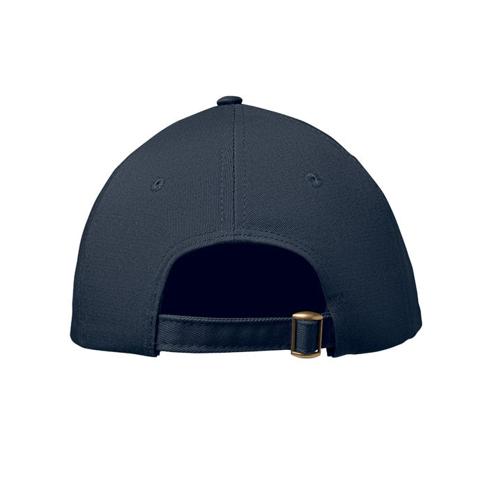 6 Panel Cotton Baseball Cap with Oxford Peak