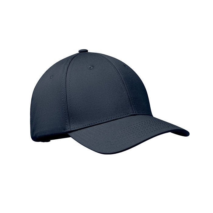 6 Panel Cotton Baseball Cap with Oxford Peak