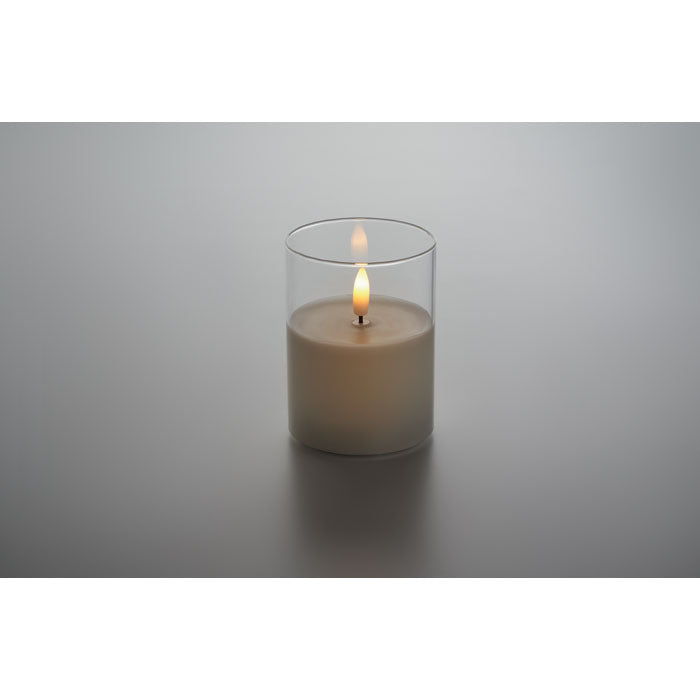 LED Candle in Glass Holder