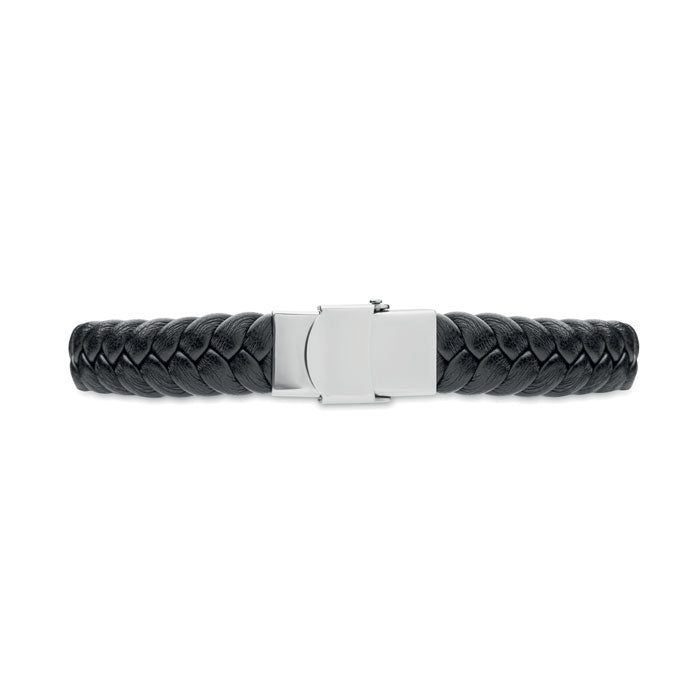 Braided Faux Leather Bracelet