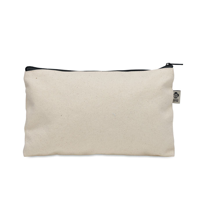 Zippered Cotton Cosmetics Bag