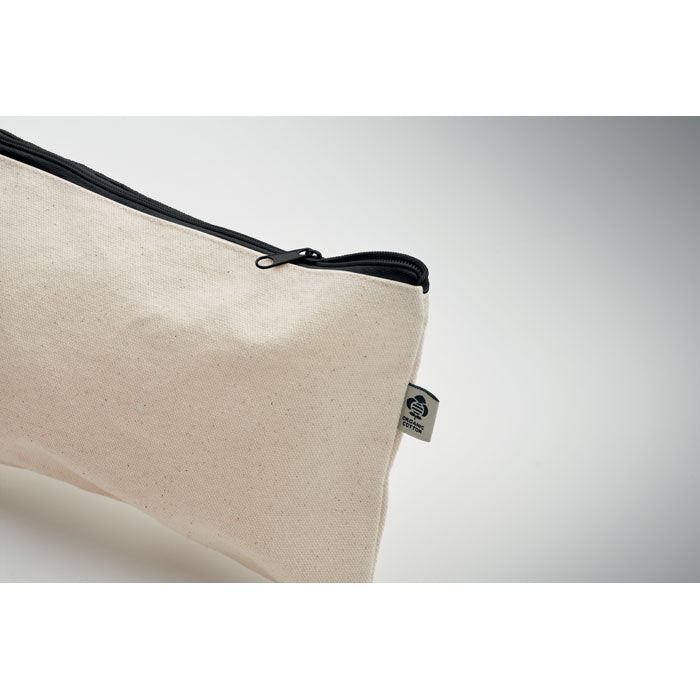 Zippered Cotton Cosmetics Bag