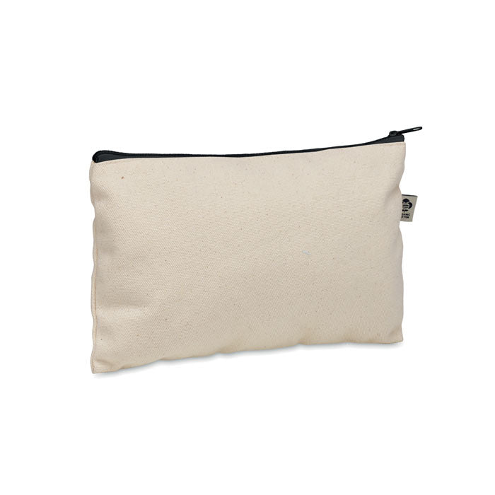 Zippered Cotton Cosmetics Bag