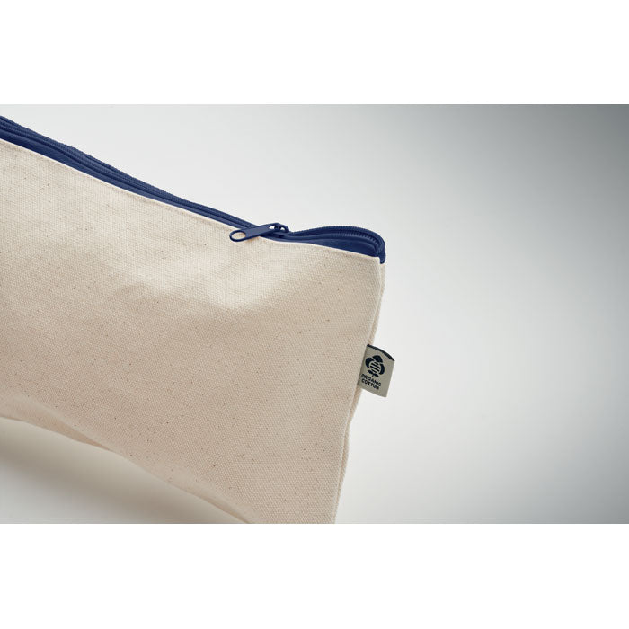 Zippered Cotton Cosmetics Bag