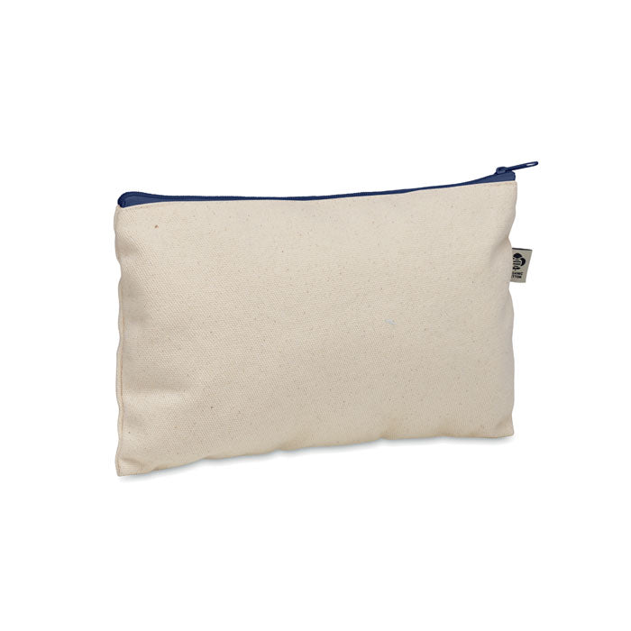 Zippered Cotton Cosmetics Bag