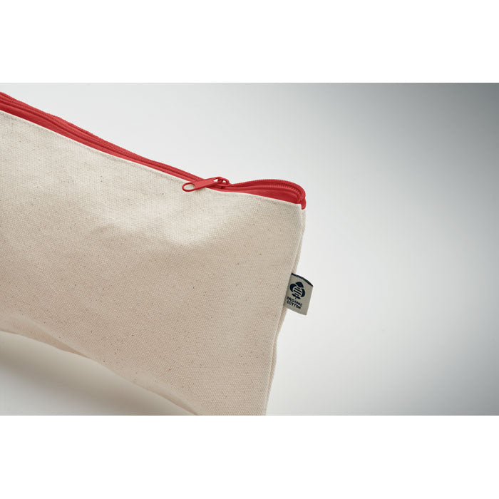 Zippered Cotton Cosmetics Bag