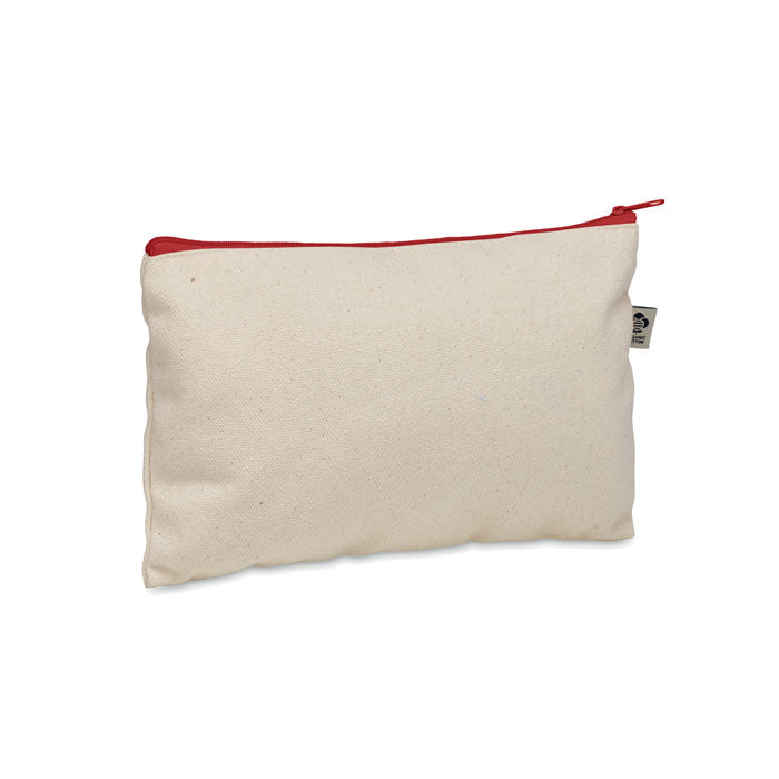 Zippered Cotton Cosmetics Bag