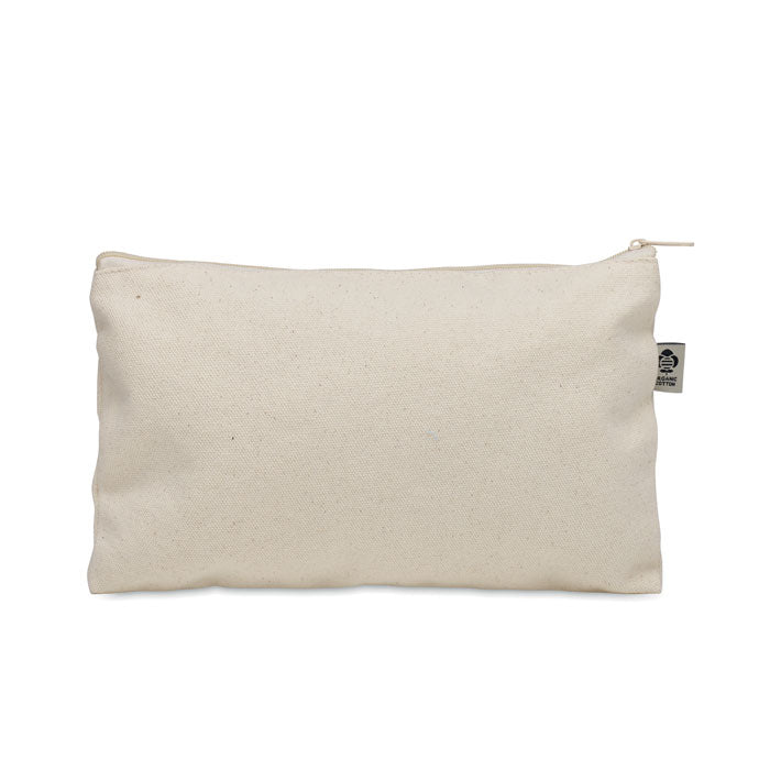 Zippered Cotton Cosmetics Bag