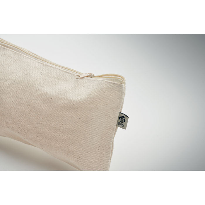 Zippered Cotton Cosmetics Bag